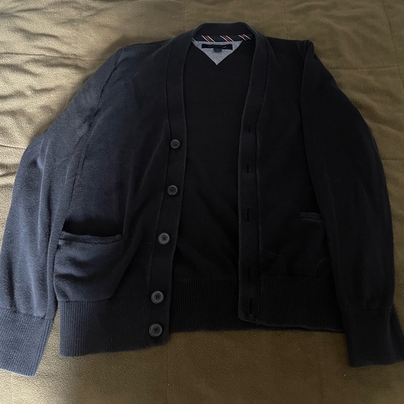 Navy Blue Tommy Hilfiger Cardigan - Picture 6 of 6